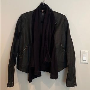 Black Denim Free People Jacket